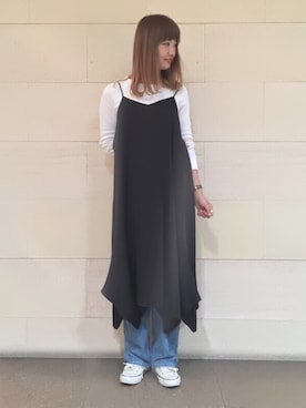 「REMI RELIEF（レミレリーフ）のアイテム」を使った、ミヤビさん（レディース・164cm）の秋コーディネート