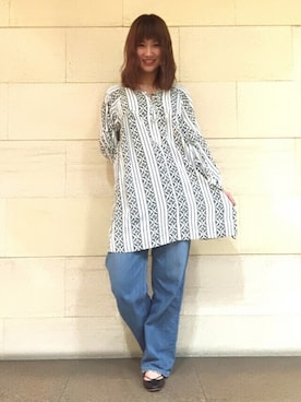 「アイテム（バレエシューズ）」を使った、ミヤビさん（レディース・164cm・20代）の春コーディネート