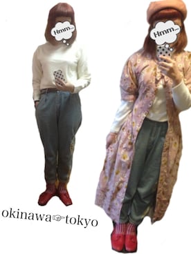 「前髪ぱっつん」｜イ ハ ナ ツ キさん（レディース・159cm・20代）の冬コーディネート