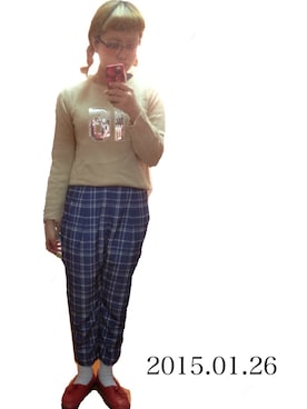 「前髪ぱっつん」｜イ ハ ナ ツ キさん（レディース・159cm・20代）の冬コーディネート