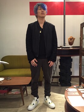 「NEIL BARRETT（ニールバレット）のアイテム（ジャケット/アウター）」を使った、youkskmtさん（メンズ・175cm）の春コーディネート