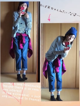 「シャツイン」｜「アイテム（スタジャン）」を使った、みちさん（レディース・166cm）の秋コーディネート