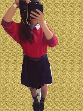 「Marc by Marc Jacobs（マークバイマークジェイコブス）のアイテム（アクセサリー）」を使った、Rさん（レディース・150cm・10代）の秋コーディネート