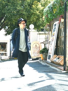 「アイテム（バックパック/リュック）」を使った、ASATAKUさん（メンズ・160cm・30代）の春コーディネート