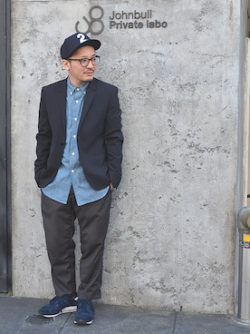 「2 class.ics（トゥークラスドットイクス）のアイテム」を使った、ASATAKUさん（メンズ・160cm）の春コーディネート