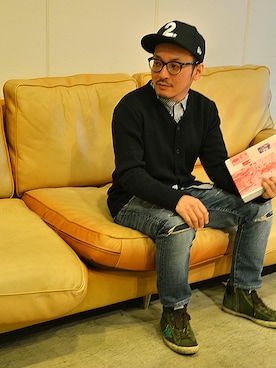 「2 class.ics（トゥークラスドットイクス）のアイテム」を使った、ASATAKUさん（メンズ・160cm）の春コーディネート