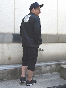 「アイテム（ナイロンジャケット）」を使った、ASATAKUさん（メンズ・160cm・30代）の春コーディネート