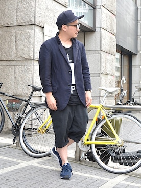 「2 class.ics（トゥークラスドットイクス）のアイテム」を使った、ASATAKUさん（メンズ・160cm）の春コーディネート