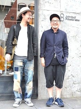 「2 class.ics（トゥークラスドットイクス）のアイテム」を使った、ASATAKUさん（メンズ・160cm）の春コーディネート