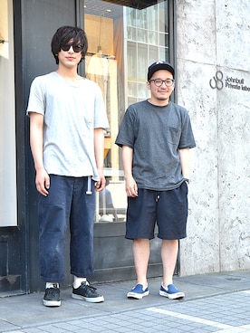 「2 class.ics（トゥークラスドットイクス）のアイテム」を使った、ASATAKUさん（メンズ・160cm）の夏コーディネート