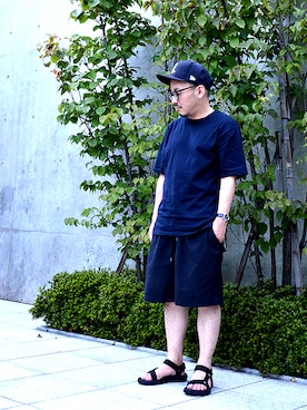 「2 class.ics（トゥークラスドットイクス）のアイテム」を使った、ASATAKUさん（メンズ・160cm）の夏コーディネート