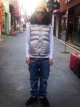 「REIGNING CHAMP（レイニングチャンプ）のアイテム（ジャケット/アウター）」を使った、charlesさん（メンズ・170cm）の冬コーディネート