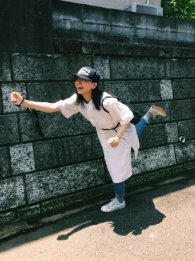 「Tatty Devine（タッティーディバイン）のアイテム（アクセサリー）」を使った、SACHIKO ONUKIさん（レディース・164cm）の夏コーディネート