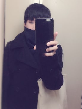 「VIBGYOR（ヴィブジョー）のアイテム（ダウンジャケット/コート、ブラック系）」を使った、ruさん（メンズ・164cm）の冬コーディネート