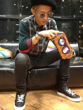 「MCM（エムシーエム）のアイテム（財布/小物）」を使った、NAOさん（メンズ・177cm）の秋コーディネート