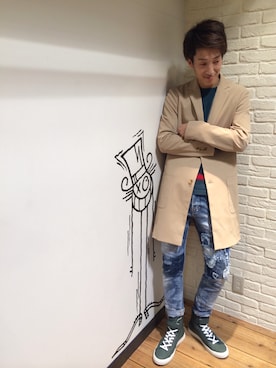 「L.H.P（エルエイチピー）のアイテム（アンダーウェア）」を使った、NAOさん（メンズ・177cm）の冬コーディネート