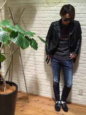 「L.H.P（エルエイチピー）のアイテム（その他）」を使った、NAOさん（メンズ・177cm）の冬コーディネート
