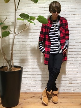 「L.H.P（エルエイチピー）のアイテム（スラックス）」を使った、NAOさん（メンズ・177cm）の春コーディネート