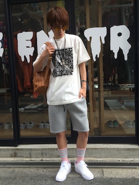 「L.H.P（エルエイチピー）のアイテム（パンツ）」を使った、NAOさん（メンズ・177cm）の夏コーディネート