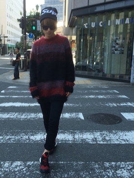 「Y-3（ワイスリー）のアイテム（シューズ）」を使った、NAOさん（メンズ・177cm）の秋コーディネート