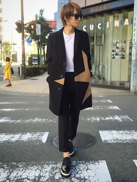 「MSGM（エムエスジーエム）のアイテム（ジャケット/アウター）」を使った、NAOさん（メンズ・177cm）の秋コーディネート