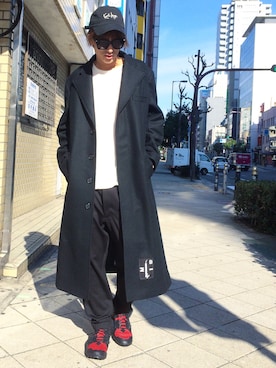 「MISBHV（ミスビヘイブ）のアイテム」を使った、NAOさん（メンズ・177cm）の冬コーディネート