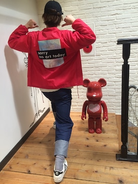 「soe（ソーイ）のアイテム（ジャケット/アウター）」を使った、NAOさん（メンズ・177cm）の冬コーディネート