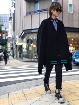 「soe（ソーイ）のアイテム（シャツ/ブラウス）」を使った、NAOさん（メンズ・177cm）の秋コーディネート