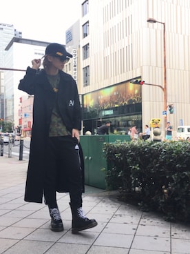 「Gosha Rubchinskiy（ゴーシャラブチンスキー）のアイテム」を使った、NAOさん（メンズ・177cm）の秋コーディネート