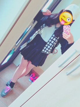 「chuxxx（チュウ）のアイテム（ジャケット/アウター）」を使った、れぇ-なんさん（レディース・151cm）の春コーディネート