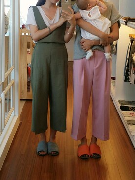 「와이드팬츠」｜next_door_neighborさん（レディース・155cm）の夏コーディネート