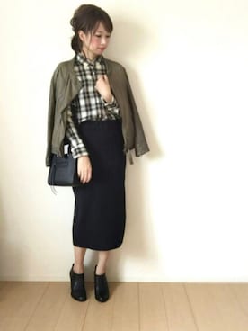 「nﾟ 44（ナンバーヨンジュウヨン）のアイテム」を使った、hakuさん（レディース・163cm）の秋コーディネート