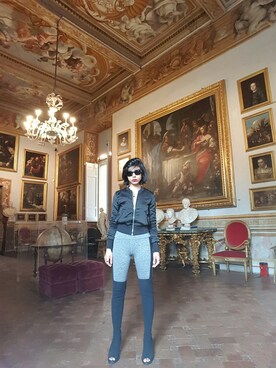 「travel」｜「アイテム（ブーツ）」を使った、Cさん（レディース・168cm）の秋コーディネート