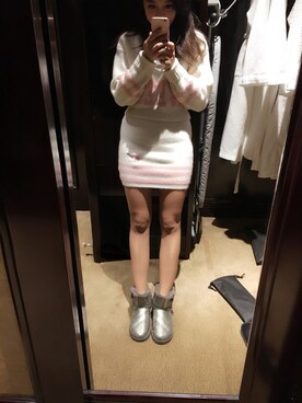 「アイテム（ブーツ、シルバー系）」を使った、Athena さん（レディース・160cm）の秋コーディネート