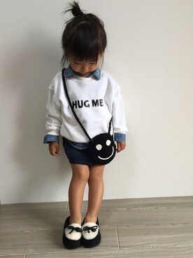 「babygap」｜「アイテム（モカシン/デッキシューズ）」を使った、anjuさん（キッズ・80cm）の秋コーディネート