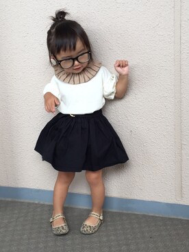 「babygap」｜「アイテム（パンプス）」を使った、anjuさん（キッズ・80cm）の秋コーディネート
