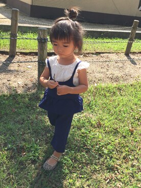 「babygap」｜「アイテム（パンプス）」を使った、anjuさん（キッズ・80cm）の秋コーディネート