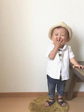 「ドラフトGAP」｜「アイテム（その他）」を使った、souta✭さん（キッズ・80cm）の夏コーディネート