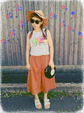 「プール」｜ゆっこさん（レディース・152cm・30代）の夏コーディネート