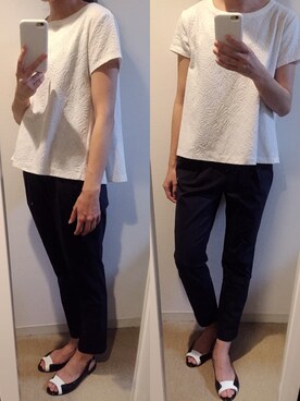 「Soareak（ソアリーク）のアイテム（シューズ）」を使った、たいやきさん（レディース・156cm）の夏コーディネート