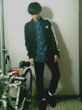 「アイテム（ジャージ）」を使った、HAYATOさん（メンズ・174cm・10代）の秋コーディネート