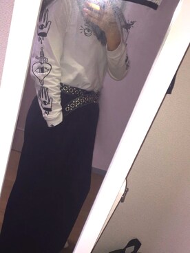 「BAD（バッド）のアイテム（トップス）」を使った、mxxxxiさん（レディース・169cm）の春コーディネート