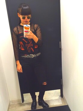 「M.Y.O.B（エム.ワイ.オー.ビー）のアイテム（その他トップス）」を使った、mxxxxiさん（レディース・169cm）の夏コーディネート