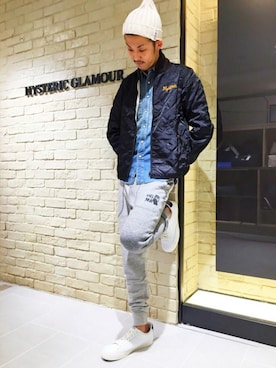 森 拓巳さん(メンズ・176cm)の冬コーディネート