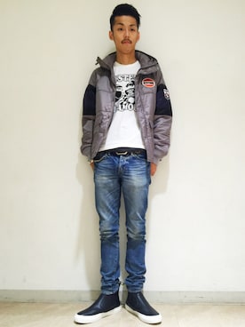 森 拓巳さん(メンズ・176cm)の秋コーディネート