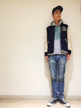 森 拓巳さん（メンズ・176cm）の秋コーディネート