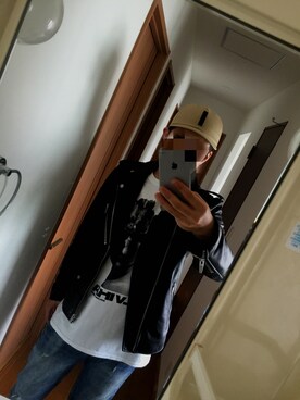 「FULLBK」｜「アイテム（ジャケット/アウター）」を使った、ヒデさん（メンズ・180cm）の春コーディネート