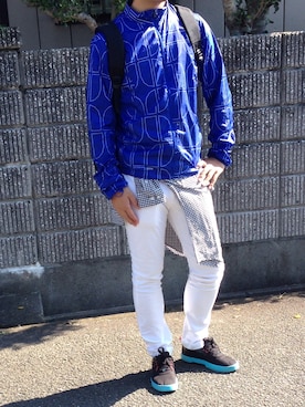 「アイテム（ジャージ）」を使った、K.Shimizuさん（メンズ・174cm・20代）の秋コーディネート