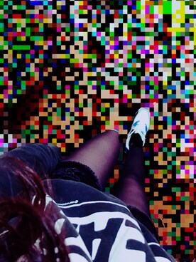 「NIKE（ナイキ）のアイテム（スニーカー、ホワイト系）」を使った、🚺            8  7さん（レディース・163cm）の冬コーディネート