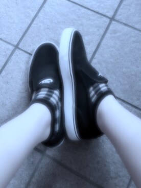 「NIKE（ナイキ）のアイテム（スニーカー、ブラック系）」を使った、🚺            8  7さん（レディース・163cm）の春コーディネート